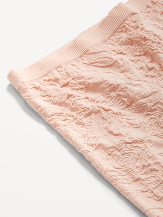 Image number 4 showing, Mid-Rise Seamless Lace Boyshort Underwear