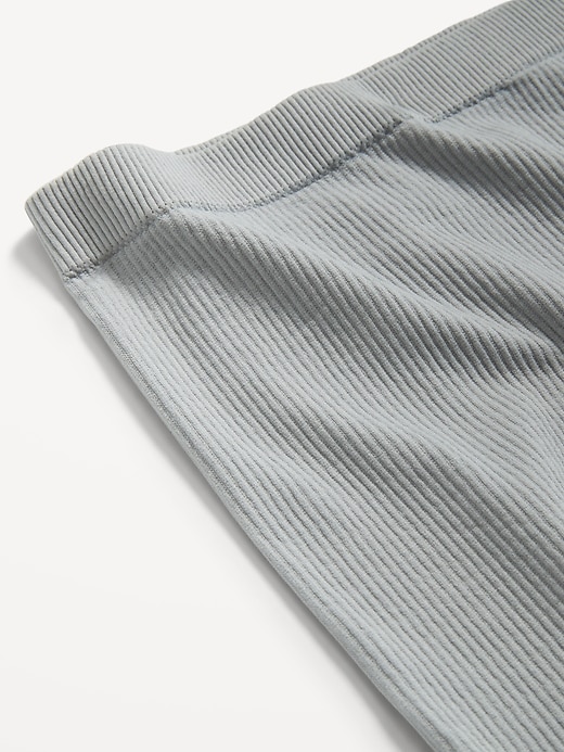Image number 4 showing, Mid-Rise Seamless Ribbed Boyshort Underwear