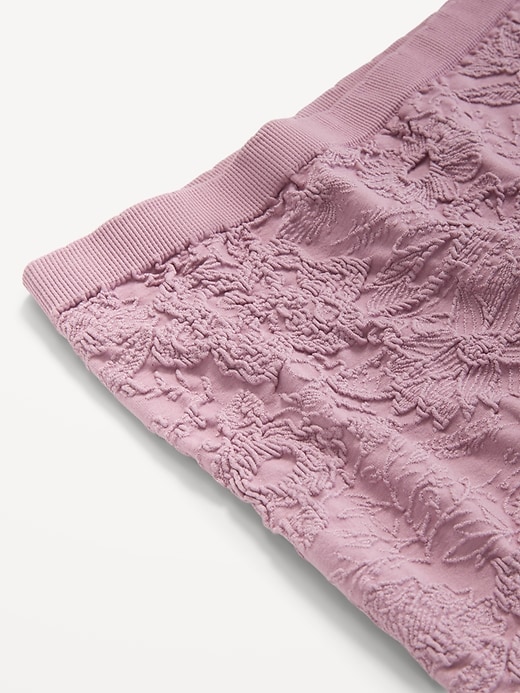 Image number 4 showing, Mid-Rise Seamless Lace Boyshort Underwear