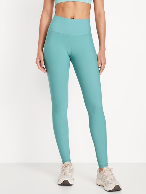 High-Waisted PowerSoft Full-Length Leggings - Luminous Blue