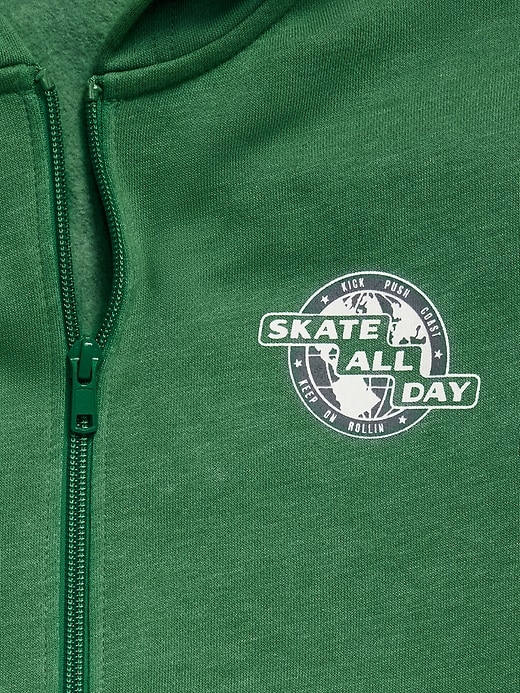 Image number 4 showing, Fleece Zip-Front Hoodie for Boys