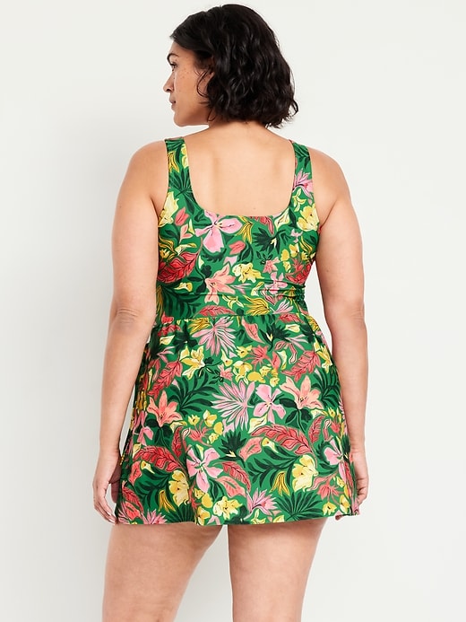 Image number 5 showing, Side-Tie Swim Dress