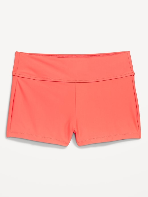 Image number 3 showing, High-Waisted Swim Shorts -- 2-inch inseam