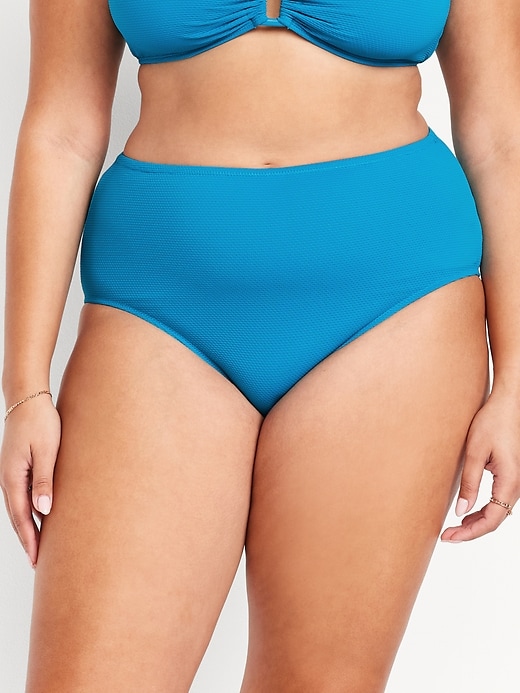 Image number 7 showing, High-Waisted Bikini Swim Bottoms