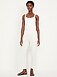 High-Waisted Linen-Blend Straight Ankle Pants - image 2