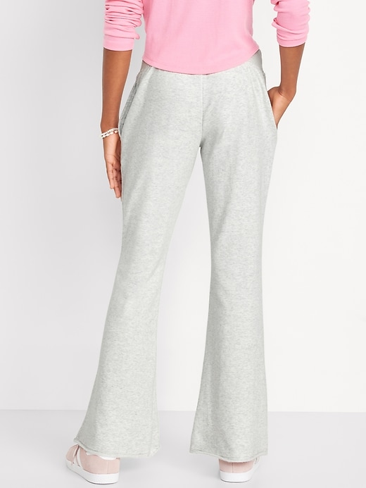 View large product image 2 of 3. Mid-Rise Flare-Leg Fleece Sweatpants for Girls