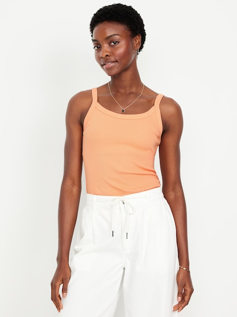 90's Ribbed Tank - Blossom Petal