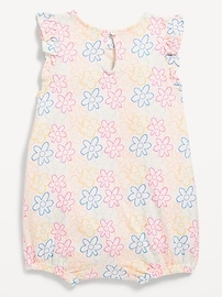 Image number 2 showing, Sleeveless Printed Logo-Graphic One-Piece Romper for Baby