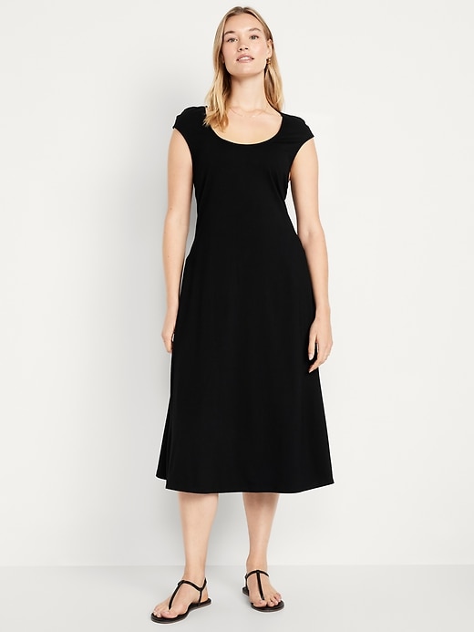 Image number 4 showing, Fit &amp; Flare Midi Dress