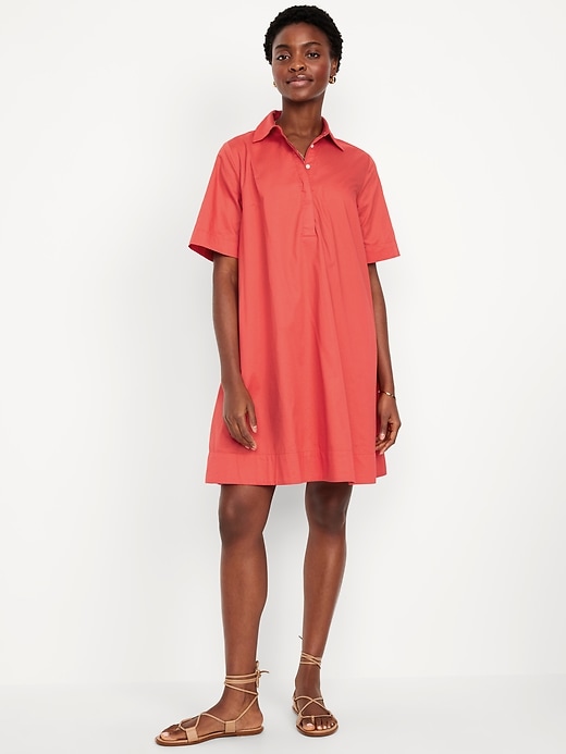 Image number 1 showing, Mini Swing Shirt Dress