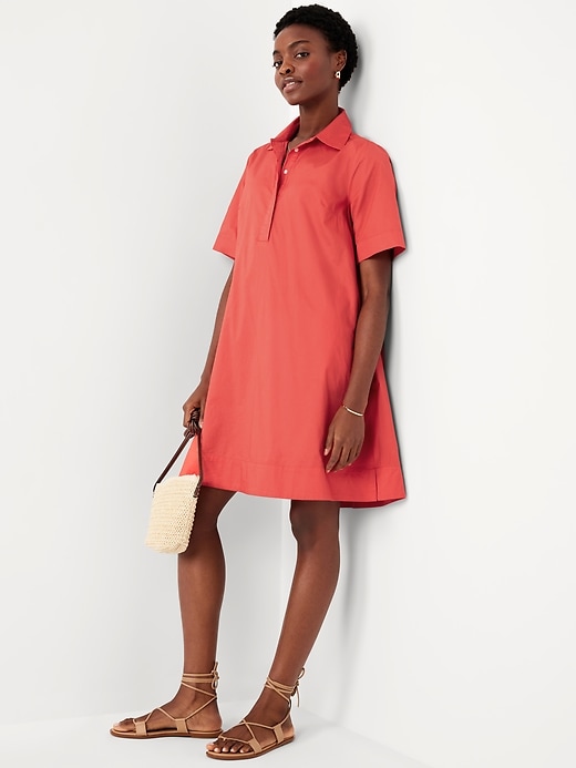 Image number 3 showing, Mini Swing Shirt Dress