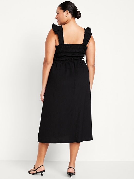 Image number 7 showing, Fit &amp; Flare Smocked Midi Dress