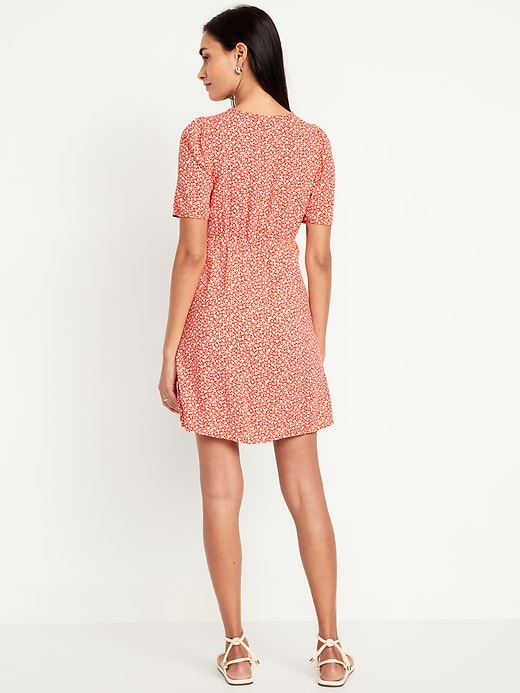 Image number 6 showing, Button-Down Crepe Mini Dress