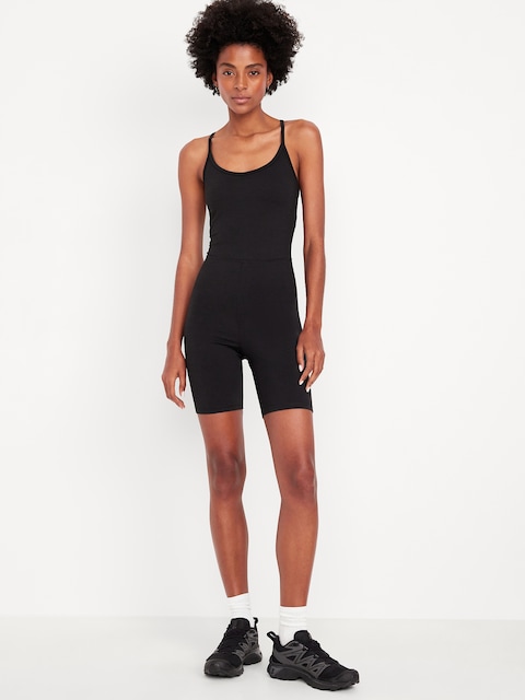 CloudComfy Cami Short Bodysuit - Black Jack