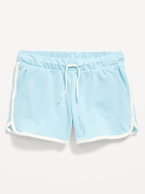 Dolphin-Hem Cheer Shorts for Girls - Ceramic Blue