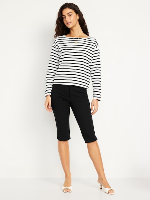 Extra High-Waisted Polished Pixie Capri Pants - Black Jack