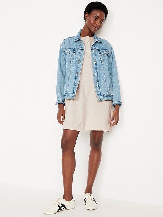 Image number 3 showing, Vintage Crew-Neck Mini T-Shirt Dress