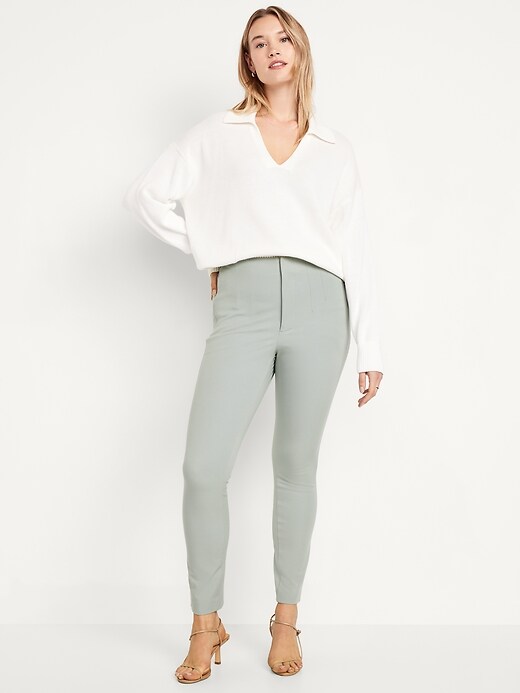 Image number 4 showing, Extra High-Waisted Polished Pixie Skinny Pants