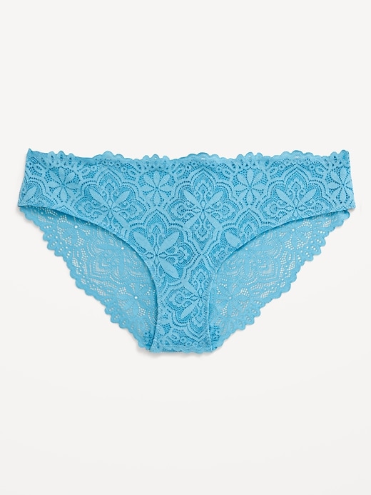 Image number 4 showing, Mid-Rise Lace Bikini Underwear