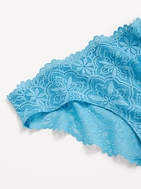 Image number 3 showing, Mid-Rise Lace Bikini Underwear