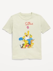 Image number 1 showing, The Simpsons™ Gender-Neutral Graphic T-Shirt for Kids