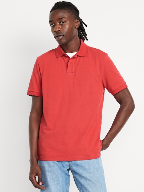 Classic Fit Pique Polo - Torch Lit