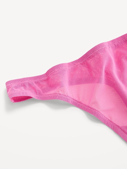 Image number 3 showing, Low-Rise Mesh Thong Underwear