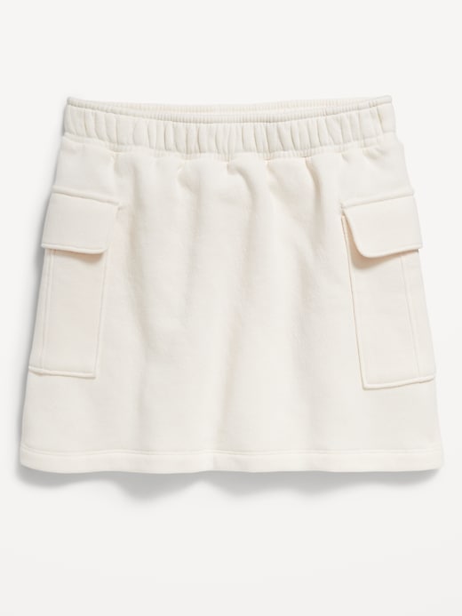 View large product image 1 of 1. High-Waisted Fleece Cargo Skort for Girls