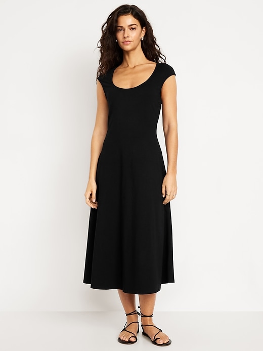 Image number 1 showing, Fit &amp; Flare Midi Dress