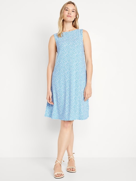 Image number 8 showing, Sleeveless Mini Swing Dress