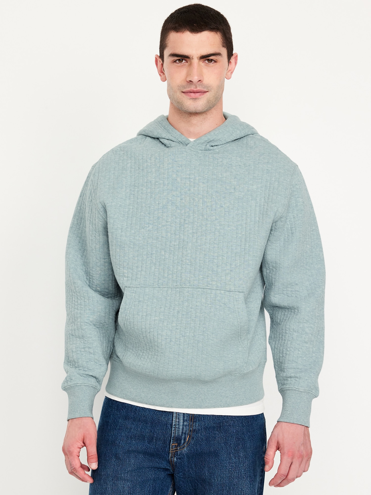 Essential Quilted Fleece Hoodie