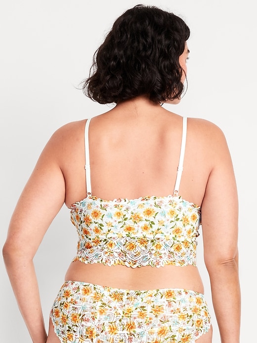 Image number 8 showing, Lace Longline Bralette