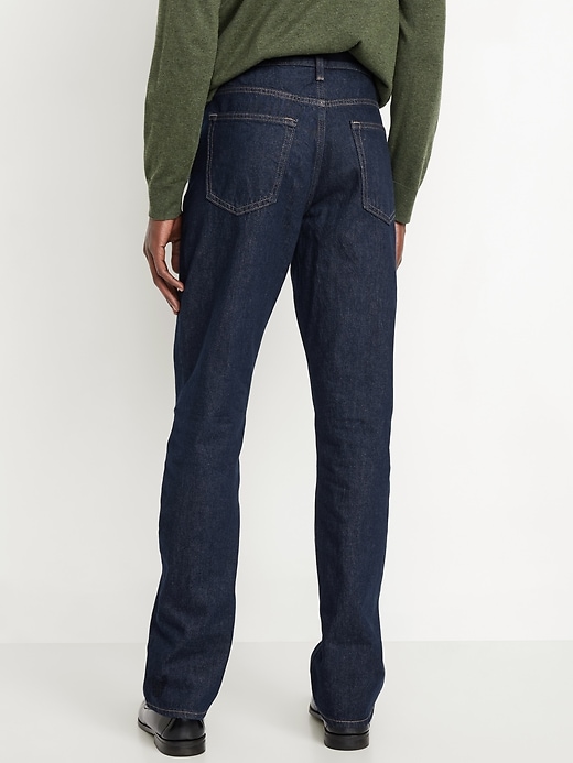 Image number 2 showing, Structured Straight Non-Stretch Jeans