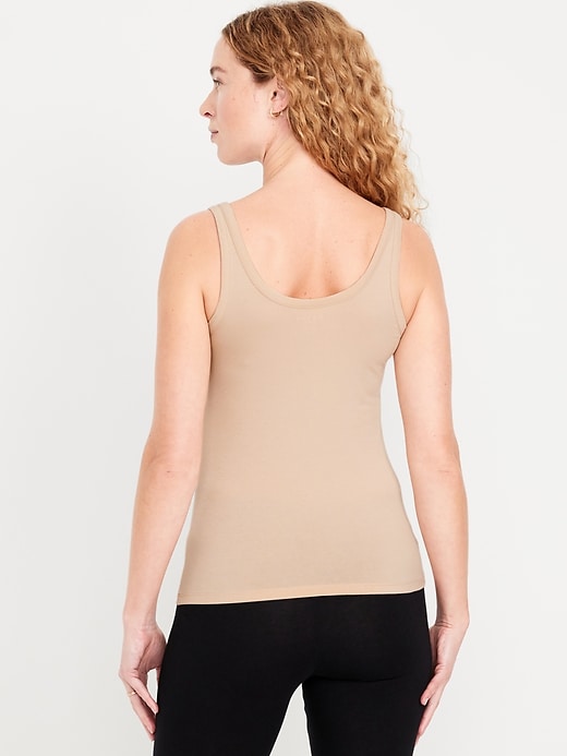 Image number 2 showing, First-Layer Scoop-Neck Tank Top