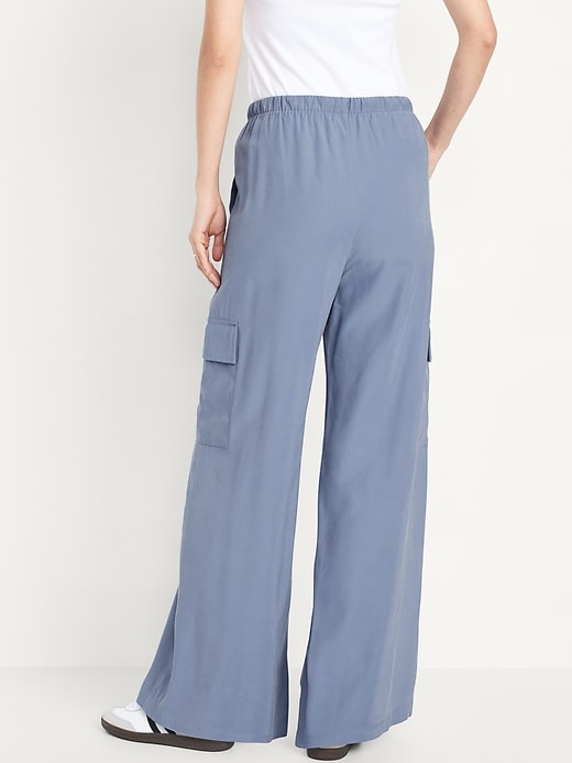 Image number 2 showing, Drapey Cargo Super Wide-Leg Pants