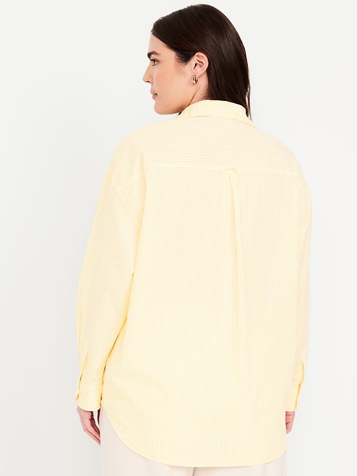 Image number 5 showing, Oversized Button-Down Boyfriend Shirt