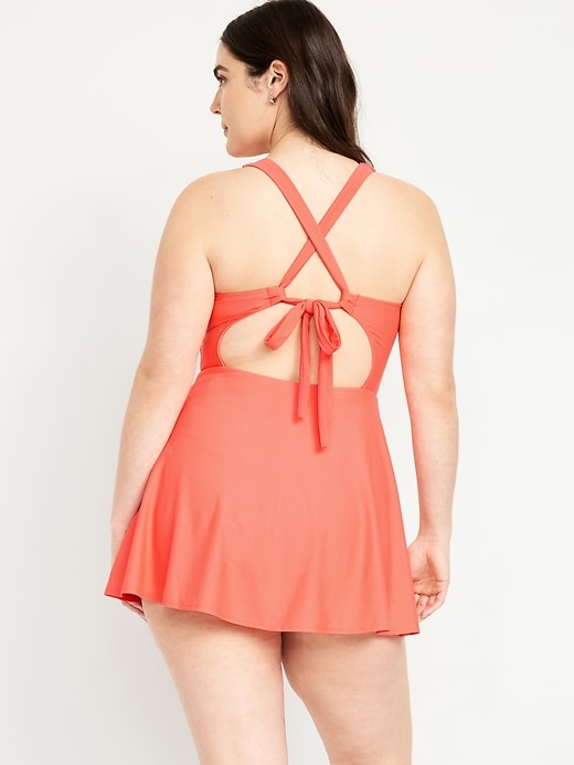 Image number 6 showing, V-Neck Swim Dress