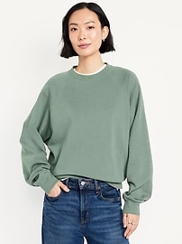 24AW【REST&RECREATION】OVERSIZED RAGLAN SWEATSHIRT REST & RECREATION RR Oversized Raglan Sweatshirt: Comfort