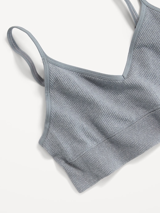Image number 3 showing, Seamless Ribbed Longline Bra