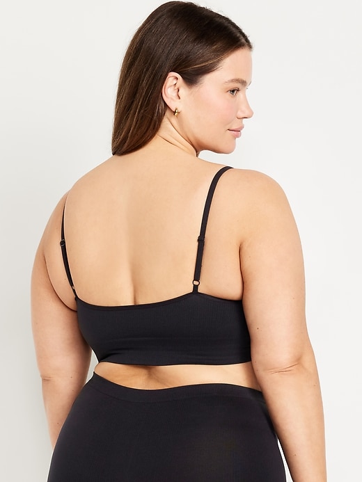 Image number 8 showing, Seamless Ribbed Longline Bra