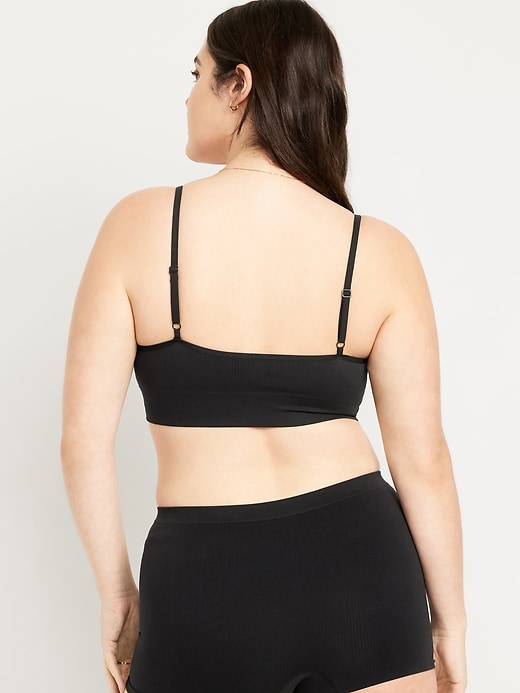 Image number 6 showing, Seamless Ribbed Longline Bra