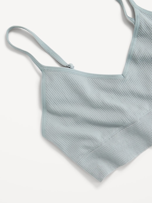 Image number 3 showing, Seamless Ribbed Longline Bra