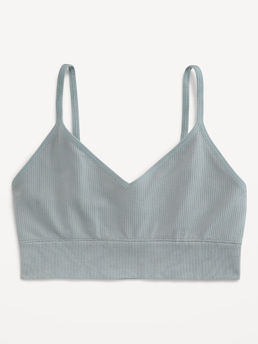 Image number 4 showing, Seamless Ribbed Longline Bra