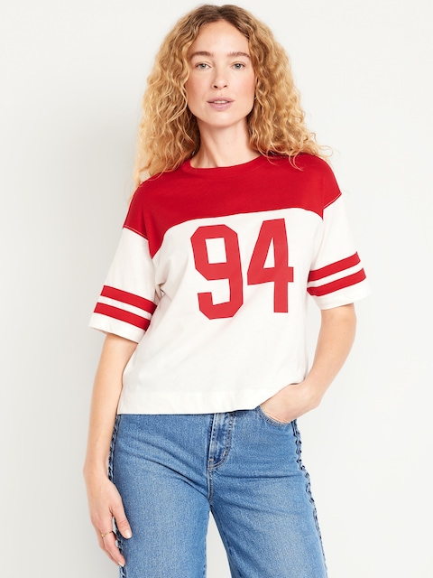 Football-Style Graphic T-Shirt
