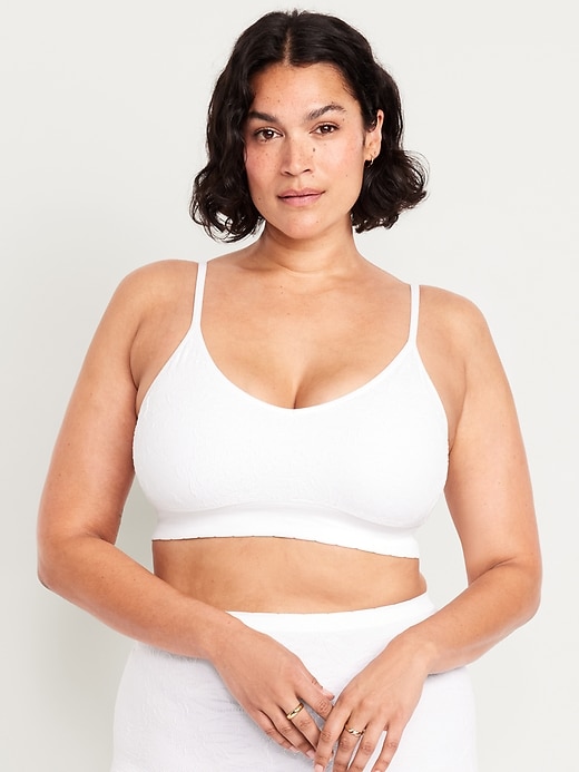 Image number 7 showing, Seamless Lace Longline Bralette