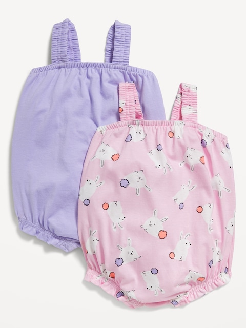 Sleeveless One-Piece Romper 2-Pack for Baby - Bunny