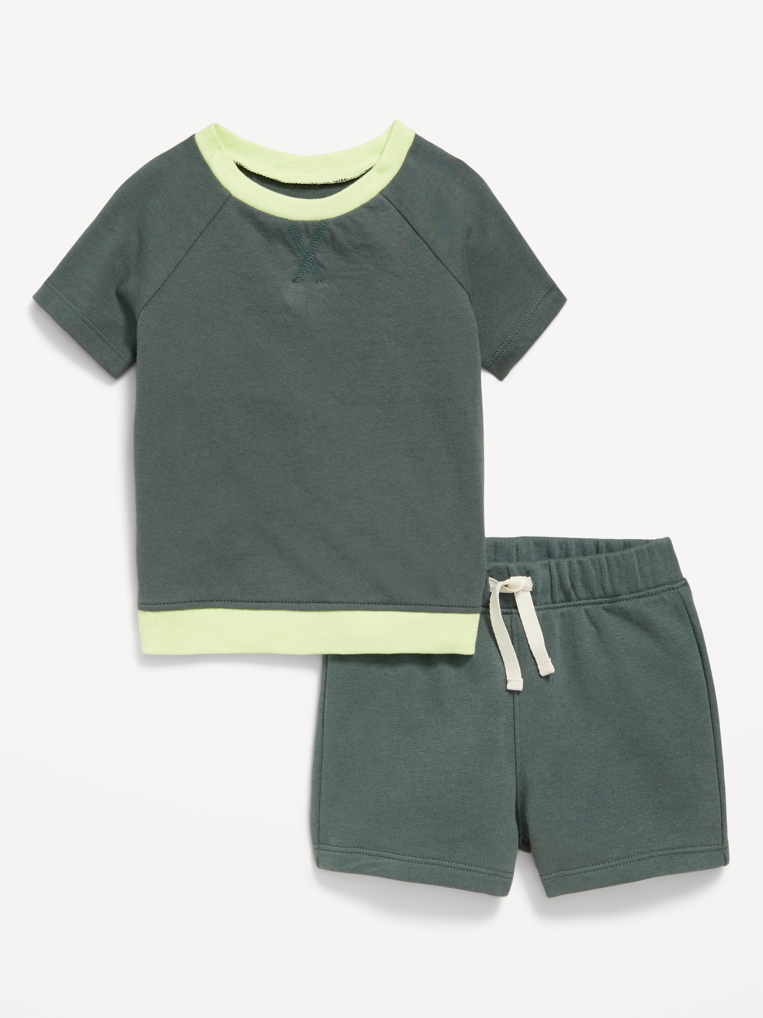 Short-Sleeve Top and Shorts Set for Baby