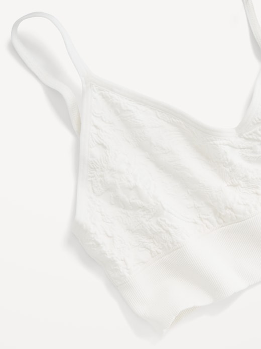 Image number 3 showing, Seamless Lace Longline Bralette