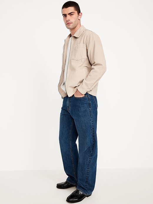 Image number 3 showing, Loose Fit Corduroy Zip Shirt