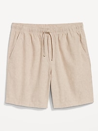 Image number 3 showing, Linen-Blend Jogger Shorts -- 7-inch inseam